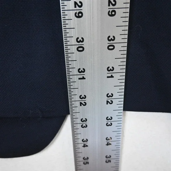 Hart Schaffner Marx 50L Navy Blue 100% Wool Gold Button Mens Blazer Sport Coat‎